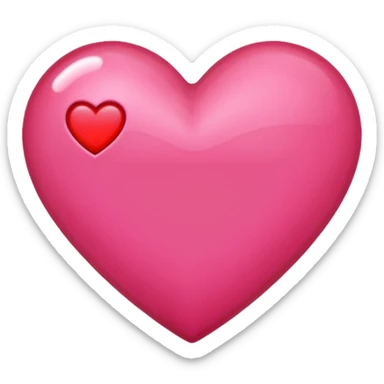 Make a pink heart with an R in the middle sticker