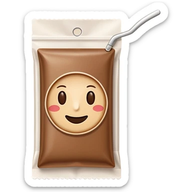 rectangular coffee sachet stick sticker