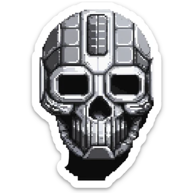 metal collage artwork sticker