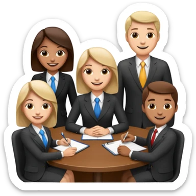 create an emoji that represents a conference meeting sticker