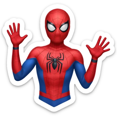 do a spider man wave sticker