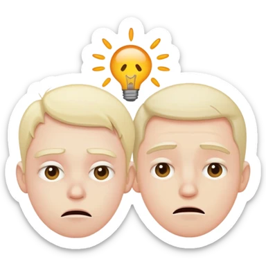 2 Humans stressed sticker