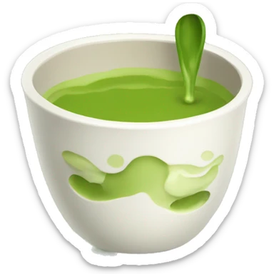 matcha cup  sticker