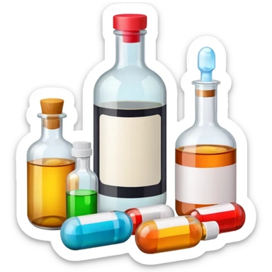 alcohol pills and drugs sticker