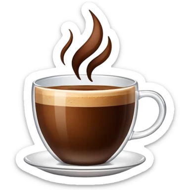 Grounded coffee sticker