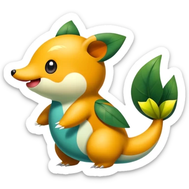 Exotic Tepig-Oshawott-Snivy-hybrid sticker