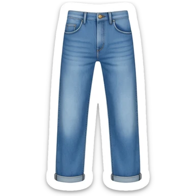 wide fit denim pants sticker