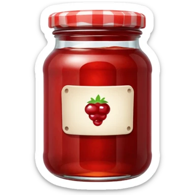 Pot de confiture sticker