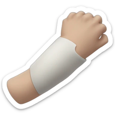 arm in a cast sticker