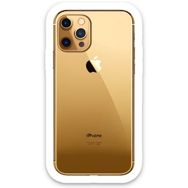 Gold iPhone 16 Pro Max backview sticker