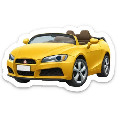 Fusión de un gato y un coche  sticker