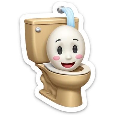 skibidi toilet character sticker