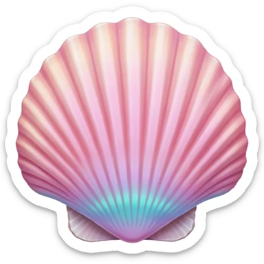 Pastel Pink Seashell sticker