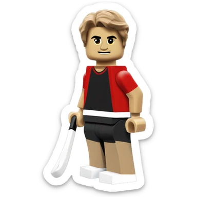 roger federer lego full body sticker