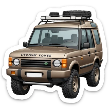 Grey-brown Land Rover Discovery sticker