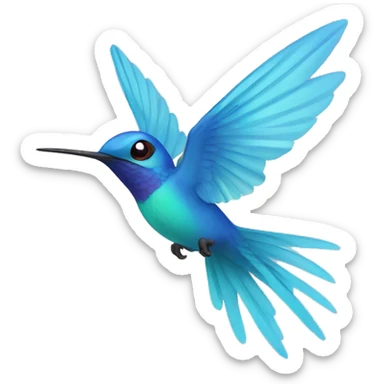 Violetear that is flying sticker