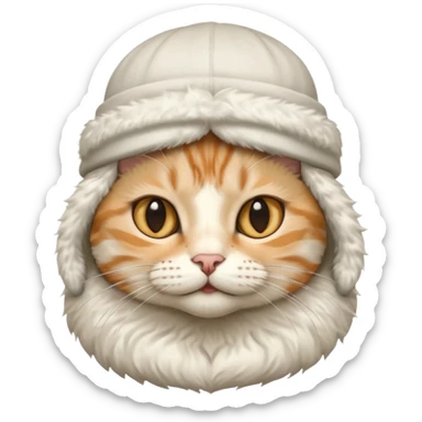 A cat wearing Muslim cap sticker