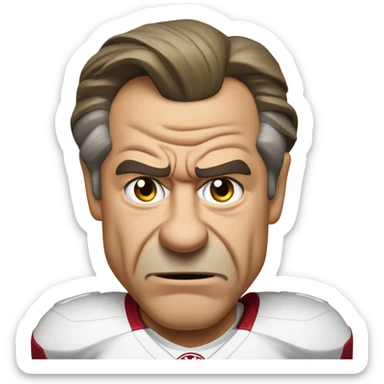 Angry Nick Saban  sticker