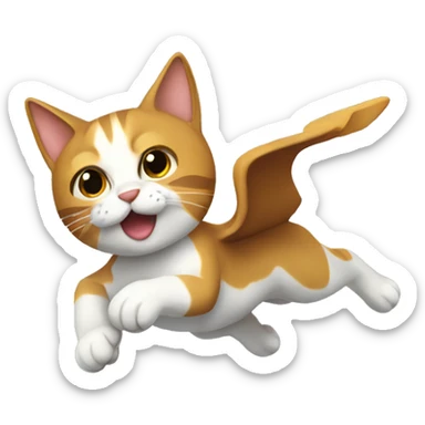 Gato volador  sticker