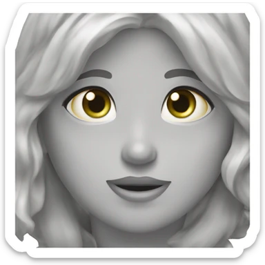 Two grey silver bangels. One more grey with brown eyes and the other more white with green eyes sticker