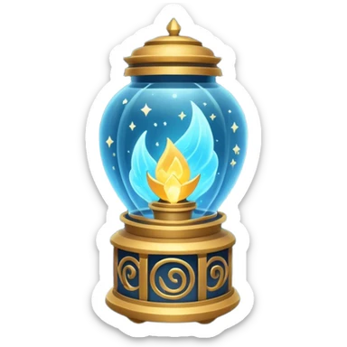 cosmic magic lantern object icon, floating lantern with arcane energy, swirling stars inside, glowing ancient runes, epic fantasy aura, 3D cartoon, mobile game icon style, centered, clean background, no text, no watermark
 sticker
