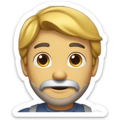 Calvo con gesto de sorpresa sticker