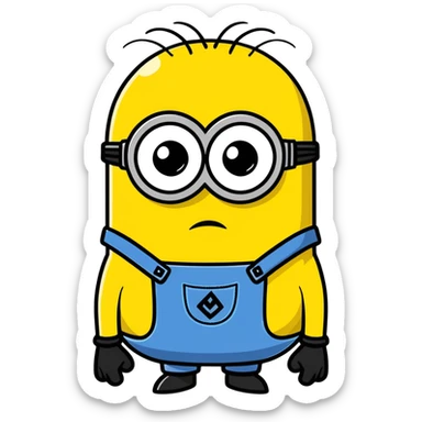 crying minion ￼ sticker