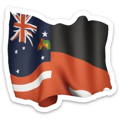 Aboriginal Australian flag sticker