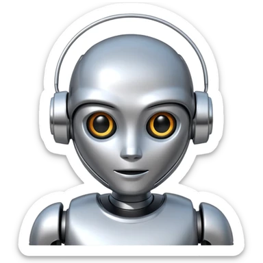 ai model robot sticker