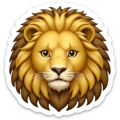 Un león con águila sticker