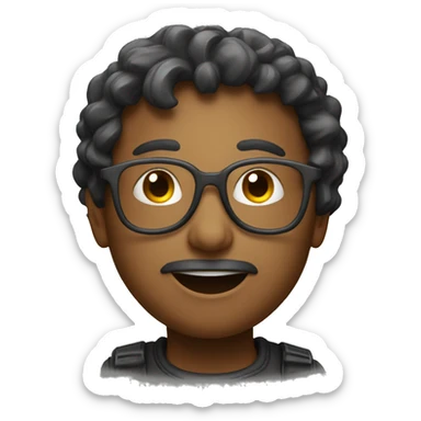 passionate design with fun, AI style sticker