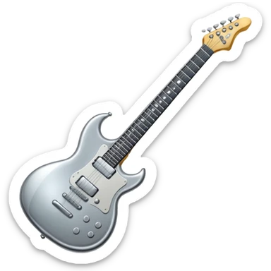 metal guitar sticker