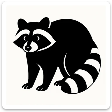 Raccoon sticker