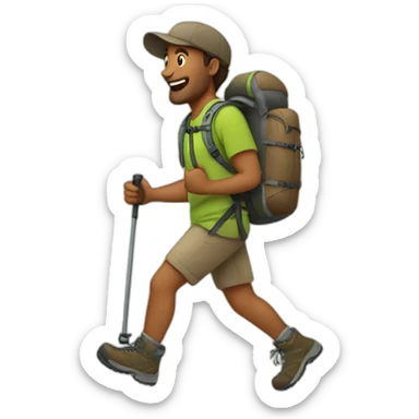 hiking sticker