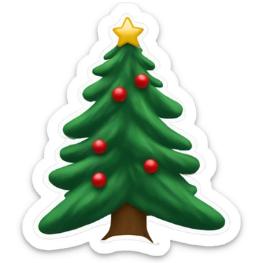 UGA Christmas tree sticker