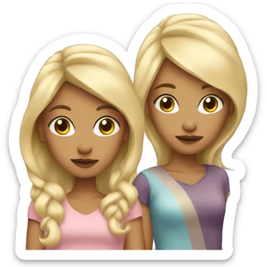 Blonde sisters  sticker