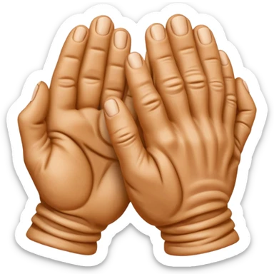 Rubbing hands together  sticker