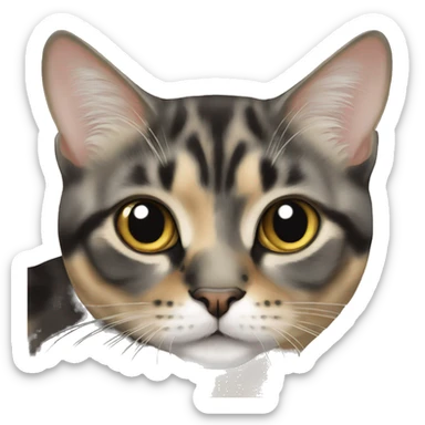 dilute maincoone tortie sticker