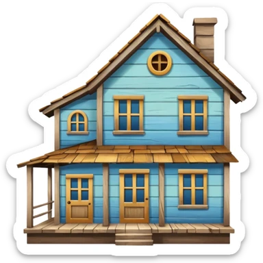 house no trees sticker
