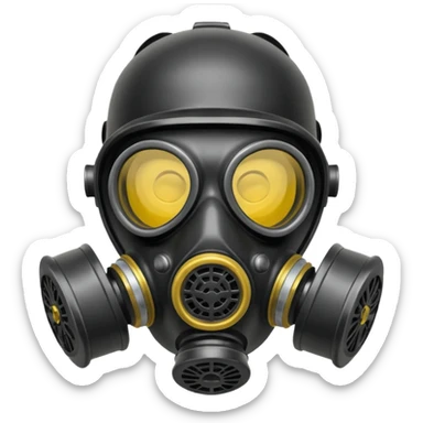 Gas mask sticker