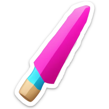 flecha apuntando hacia abajo de color fuxia rodeada de un circulo de color fuxia sticker