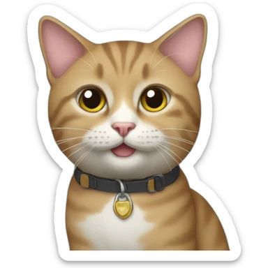 cat in costare tip sticker