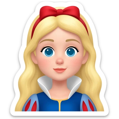 Une fille comme blanche neige sticker