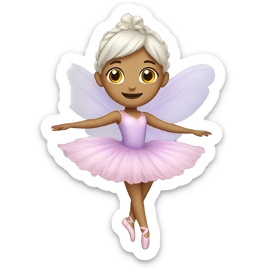Pastel sugar plum fairy ballerina  sticker
