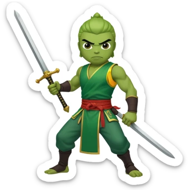 Use pepe as a foundation and turn it into Gan Ning sticker