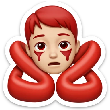 choking its neck sticker