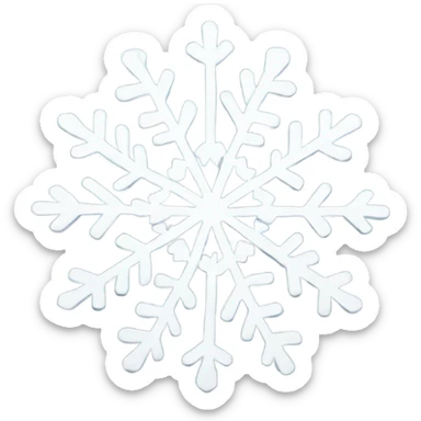 Snowflake sticker