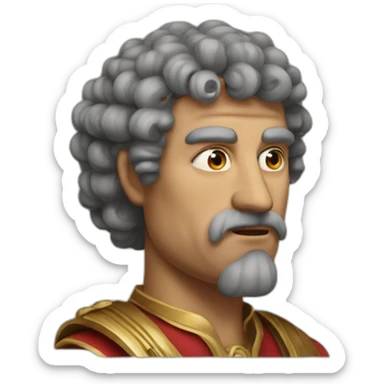 Bocchus I king of Mauretania  sticker