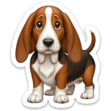 Basset hound sticker