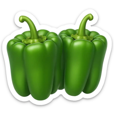 green Bell Peppers
 sticker